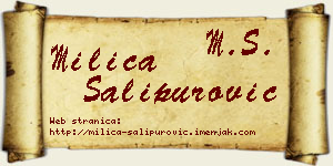 Milica Šalipurović vizit kartica